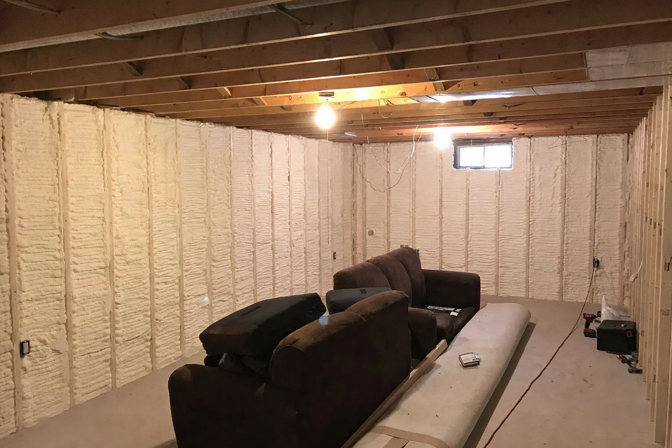 Basement insulation in Reading, PA